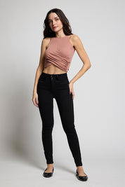 Jeans Tiro Alto Pitillo Push in Push Up   4559