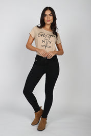 Jeans Tiro Medio Pitillo 4705