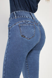 Jeans Tiro Alto Recto Push In Push Up 4742