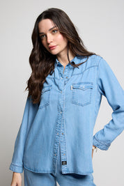 Blusa Denim Tencel 4766