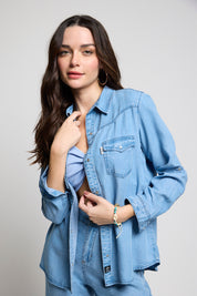 Blusa Denim Tencel 4766