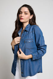 Blusa Denim Tencel 4767