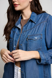 Blusa Denim Tencel 4767