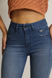 Jeans Tiro Alto Pitillo 4841