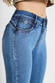 Jeans Tiro Alto Pitillo 4865