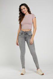 Jeans Tiro Alto Pitillo 4916