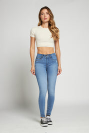 Jeans Tiro Alto Pitillo 5051