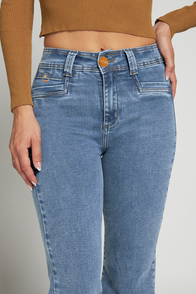 Jeans Tiro Alto Recto 5059