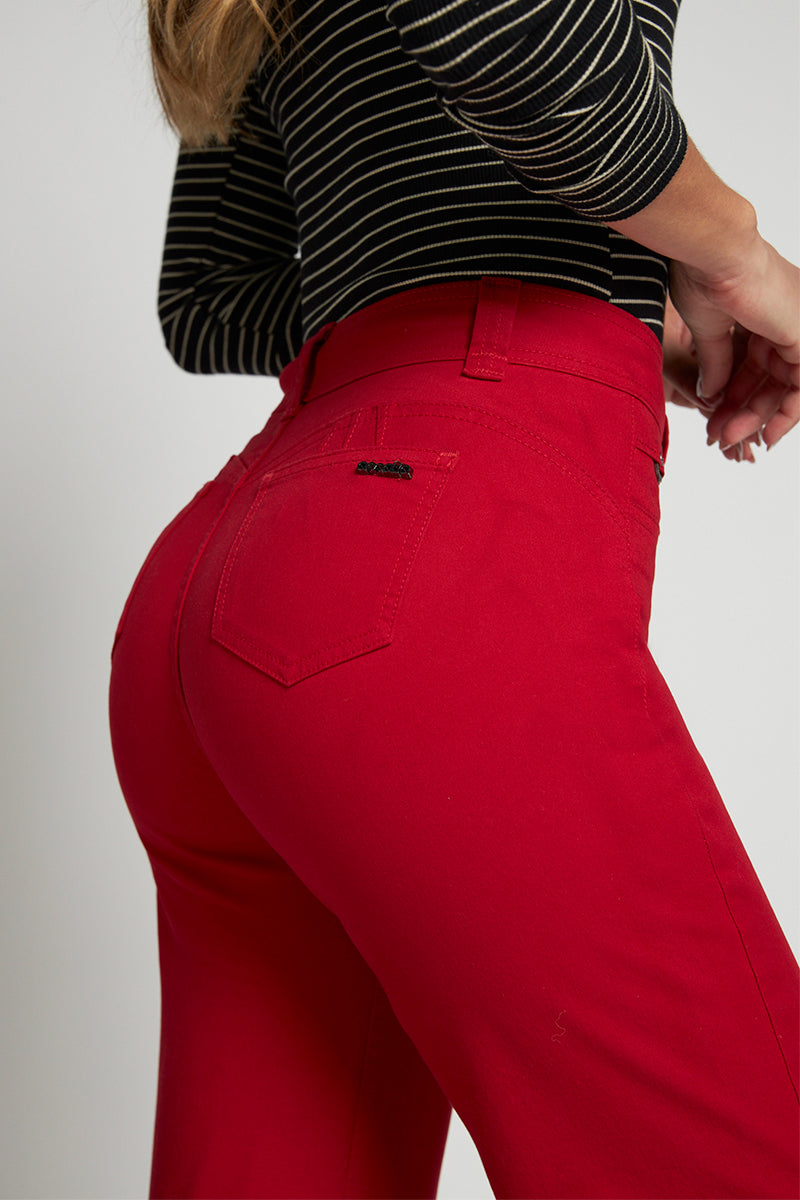 Jeans Mujer Tiro Alto Recto 5060
