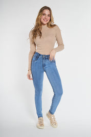 Jeans Tiro Alto Pitillo 5066