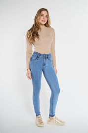 Jeans Tiro Alto Pitillo 5066
