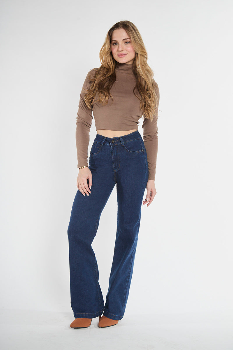 Jeans Tiro Alto Recto 5067