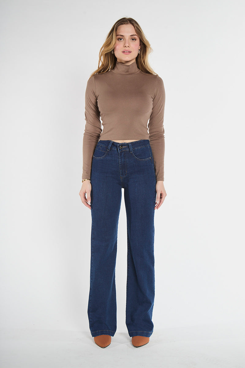 Jeans Tiro Alto Recto 5067