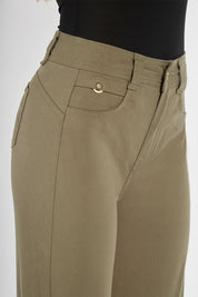 Jeans Tiro Alto Recto Crop 5106