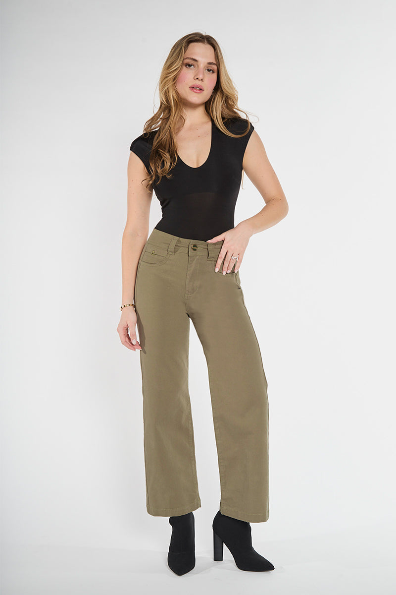 Jeans Tiro Alto Recto Crop 5106