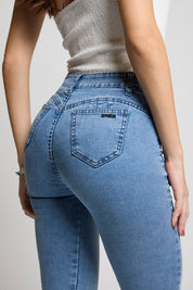 Jeans Tiro Alto Pitillo 5273