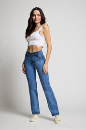 Jeans Tiro Alto Recto 5274