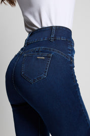 Jeans Tiro Alto Recto Push In Push Up 5285