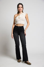 Jeans Tiro Alto Recto Push In Push Up 5286
