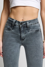Jeans Tiro Alto Recto 5290