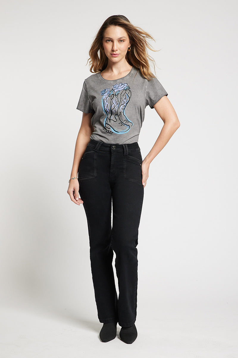 Jeans Tiro Alto Recto 5294