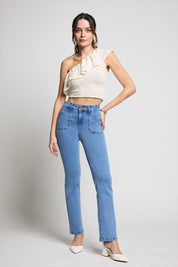 Jeans Tiro Alto Regular 5298