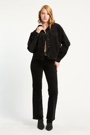 Pantalón Mujer Tiro Alto Recto Cotelé 5357