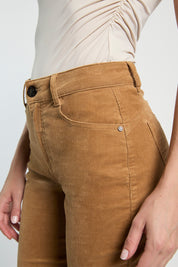Pantalón Mujer Tiro Alto Recto Cotelé 5377