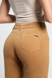 Pantalón Mujer Tiro Alto Recto Cotelé 5377