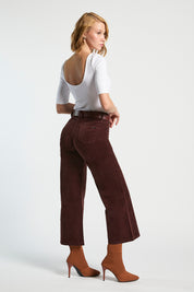 Pantalón Mujer Wide Leg Cotelé 5378