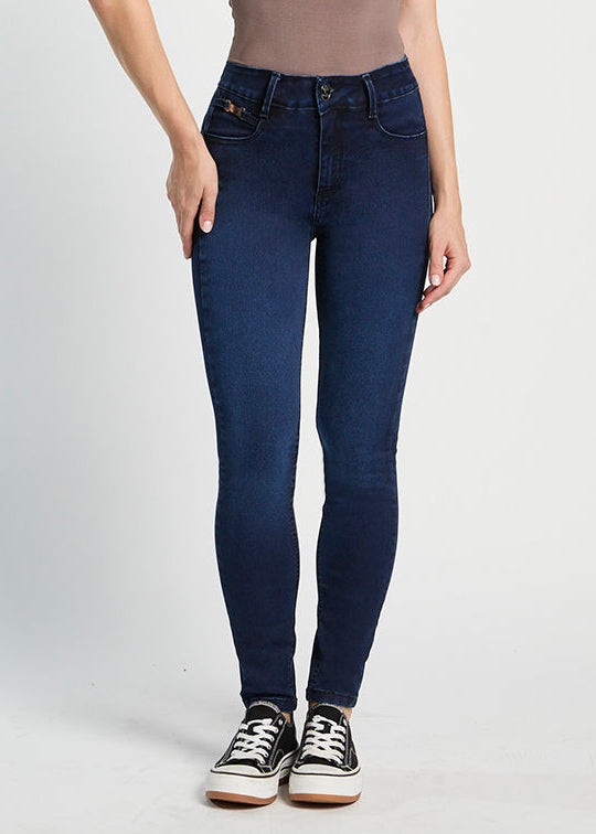 Jeans Mujer Tiro Alto Pitillo 5423