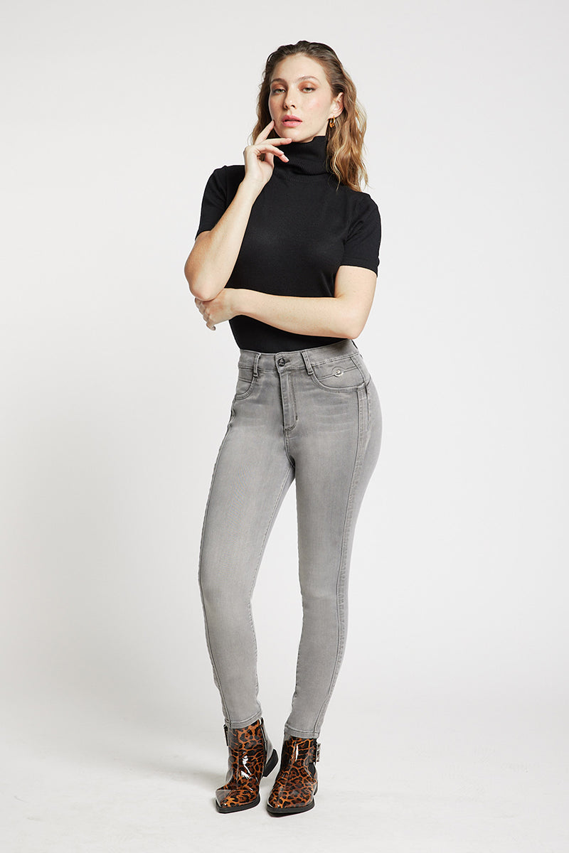 Jeans Tiro Alto Pitillo 5426