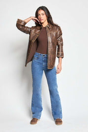 Jeans Mujer Tiro Alto Recto 5436