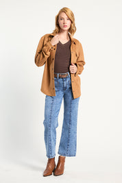 Jeans Mujer Tiro Alto Recto 5443