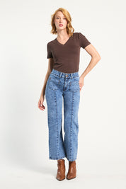 Jeans Mujer Tiro Alto Recto 5443