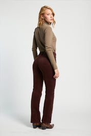 Pantalón Mujer Tiro Alto Recto Cotelé 5455