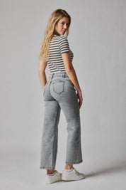 Jeans Mujer Tiro Alto Recto Seiko Crop 5540