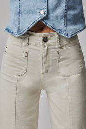 Jeans Mujer Tiro Alto Recto Seiko Crop 5559