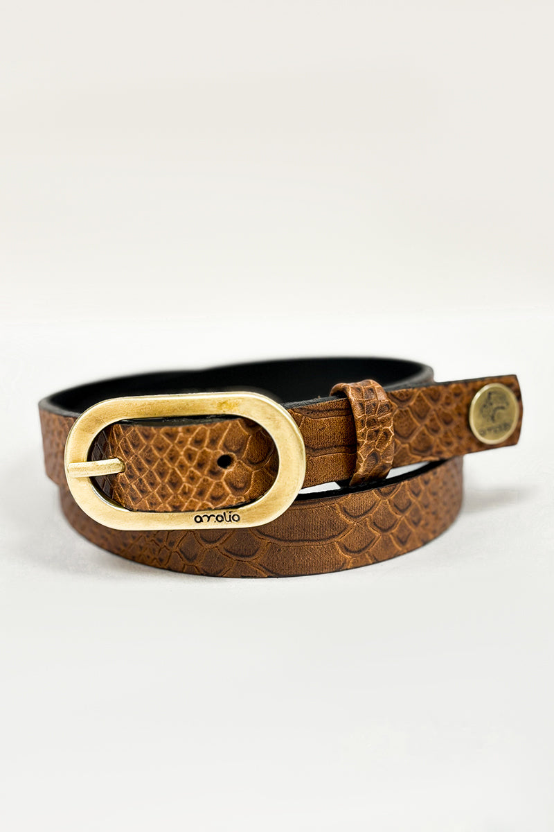 Cinturon CROCO LATTE 5185