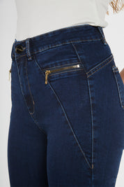 Jeans Tiro Alto Pitillo 5048