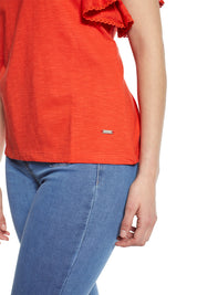 Polera con Vuelos 4465 Roja